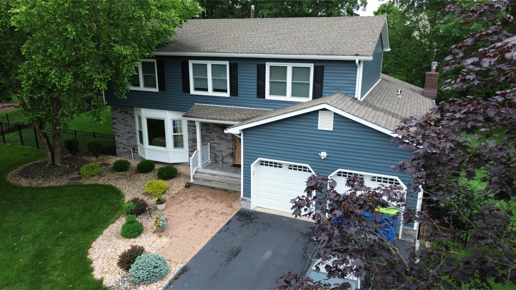 Aerial View: Siding Replacement